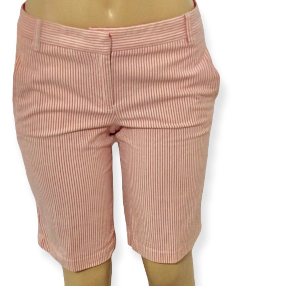 J Crew striped Bermuda shorts